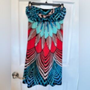 Nicole by Nicole Miller Strapless Dress - Red, Blue, Black